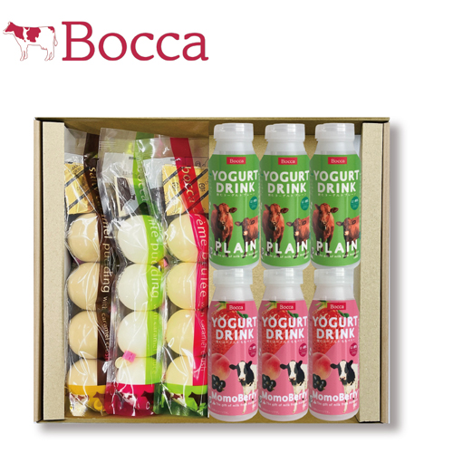 牧家のプリン４個入＆飲むヨーグルト６本セット