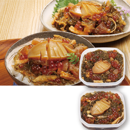 海鮮蝦夷あわび松前漬２個セット